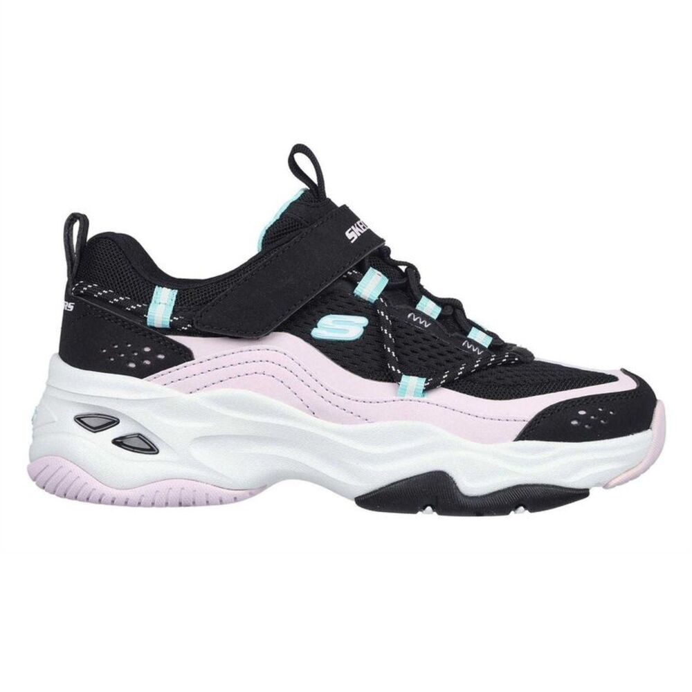 Skechers Childrens/Kids D�'Lites 4.0 Sneakers / Black/Lavender